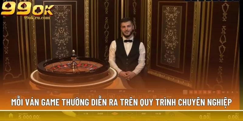 Mỗi ván game thường diễn ra trên quy trình chuyên nghiệp